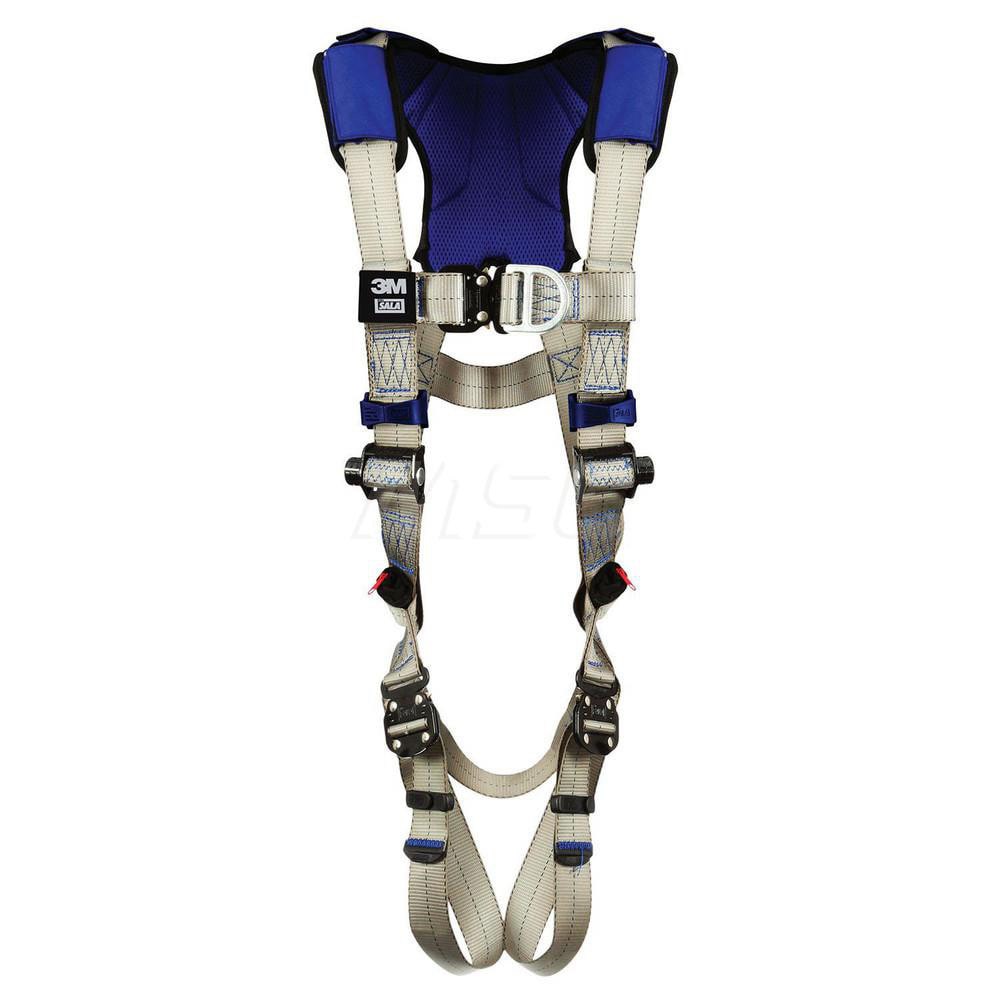 Fall Protection Harnesses: 420 Lb, Vest Style, Size Medium, For Climbing, Back & Front
