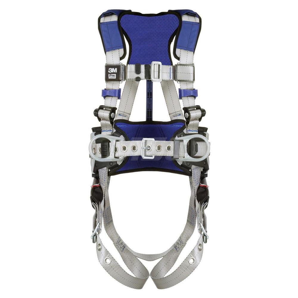 Fall Protection Harnesses: 420 Lb, Construction Style, Size 2X-Large, For Construction & Positioning, Back & Hips
