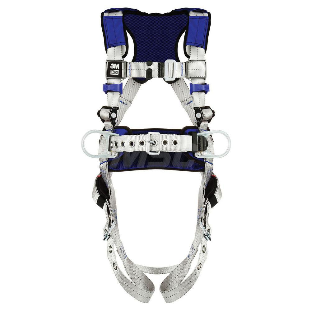Fall Protection Harnesses: 420 Lb, Construction Style, Size Medium, For Positioning, Back & Hips