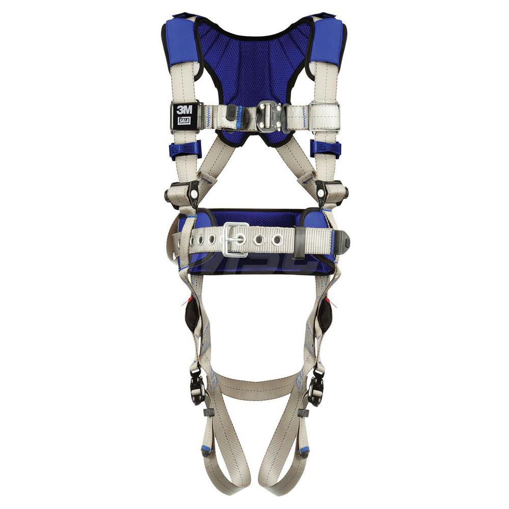 Fall Protection Harnesses: 420 Lb, Construction Style, Size X-Large, For Construction, Back