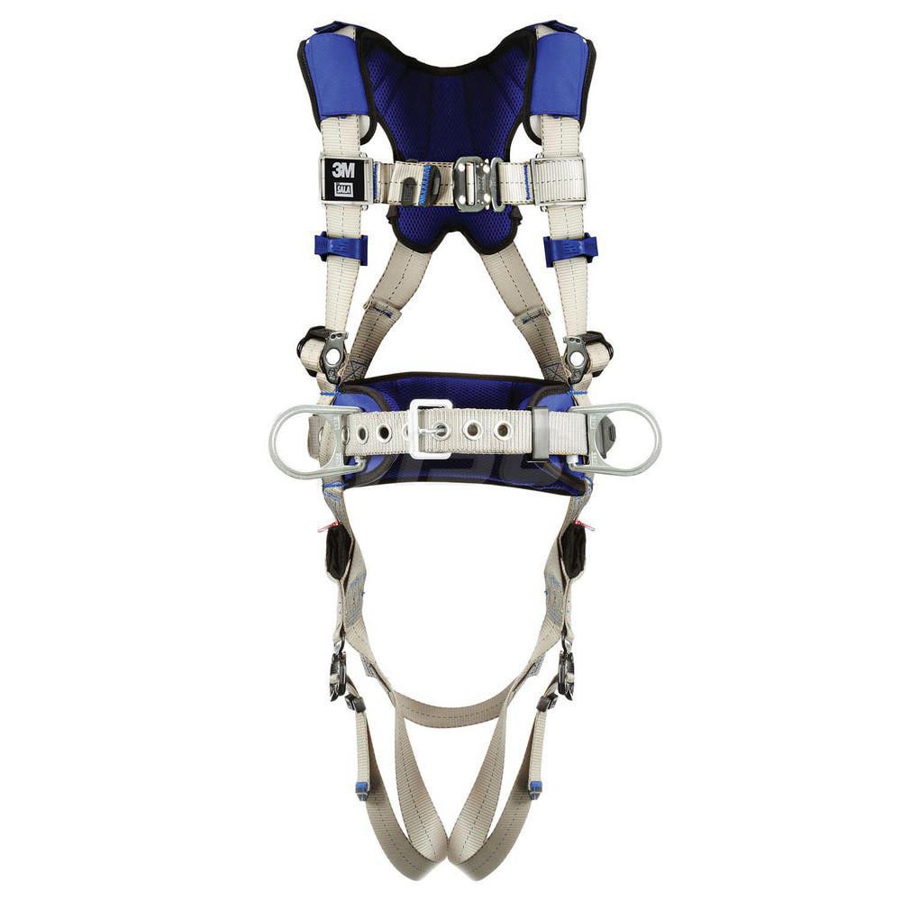 Fall Protection Harnesses: 420 Lb, Construction Style, Size Large, For Positioning, Back & Hips