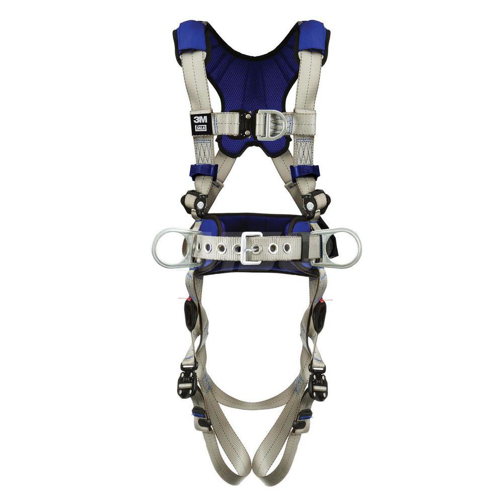 Fall Protection Harnesses: 420 Lb, Construction Style, Size Small, For Climbing & Positioning, Back Front & Hips