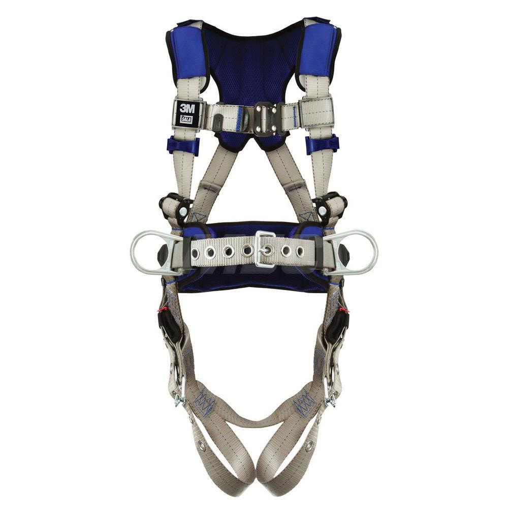 Fall Protection Harnesses: 420 Lb, Construction Style, Size Small, For Construction & Positioning, Back & Hips