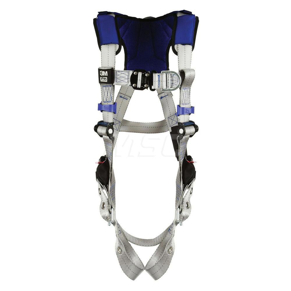 Fall Protection Harnesses: 420 Lb, Vest Style, Size Large, For Climbing, Back & Front