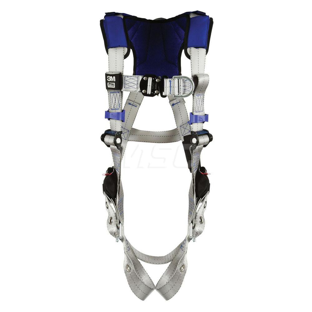 Fall Protection Harnesses: 420 Lb, Vest Style, Size 2X-Large, For Climbing, Back & Front