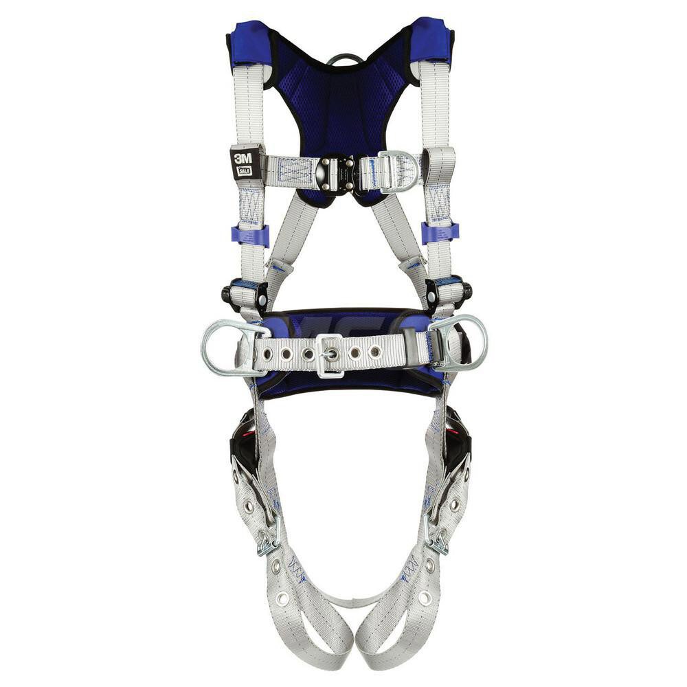 Fall Protection Harnesses: 420 Lb, Construction Style, Size Large, For Climbing & Positioning, Back Front & Hips