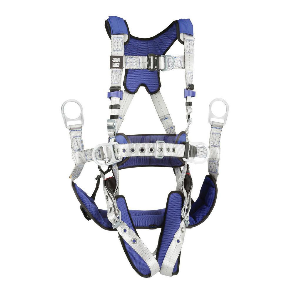 Fall Protection Harnesses: 420 Lb, Tower Climbers Style, Size Small, For Climbing, Back Front & Hips