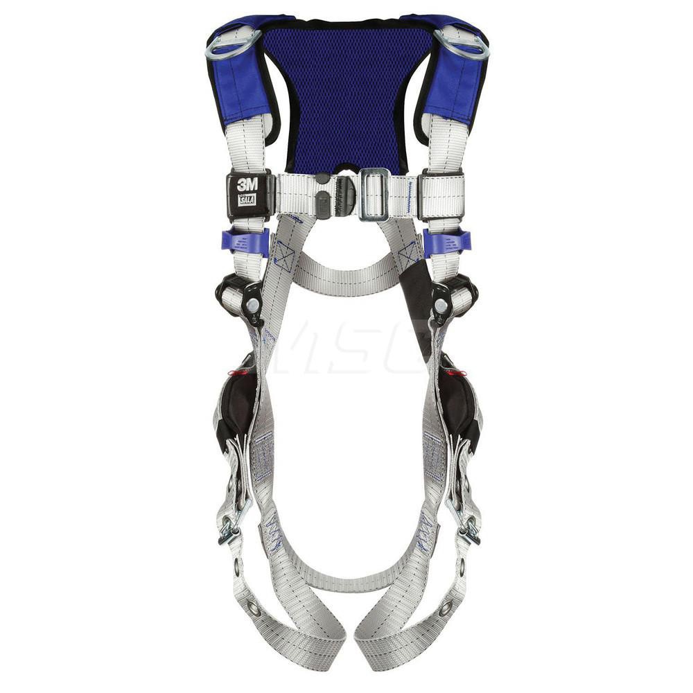 Fall Protection Harnesses: 420 Lb, Vest Style, Size Medium, For Retrieval & Rescue, Back & Shoulder