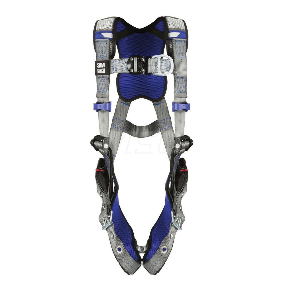 Fall Protection Harnesses: 420 Lb, Vest Style, Size 2X-Large, For Climbing, Back & Front