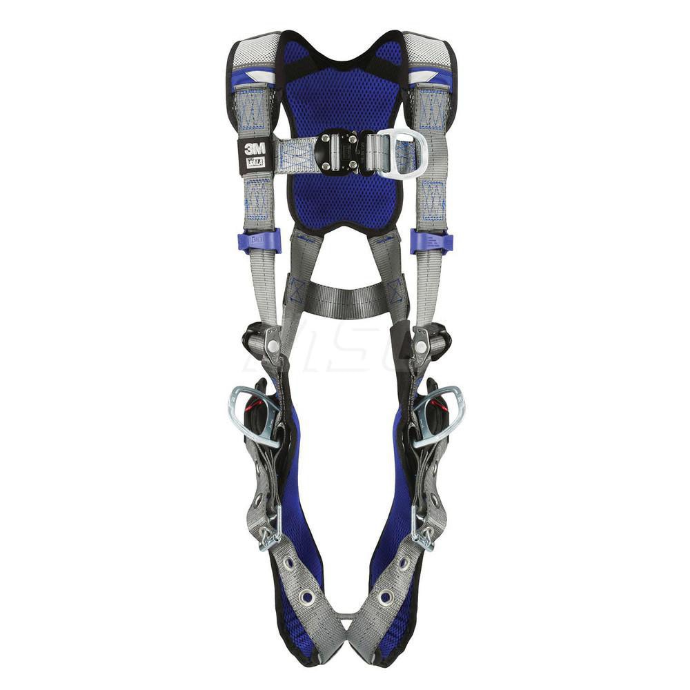 Fall Protection Harnesses: 420 Lb, Vest Style, Size Medium, For Climbing & Positioning, Back Front & Hips