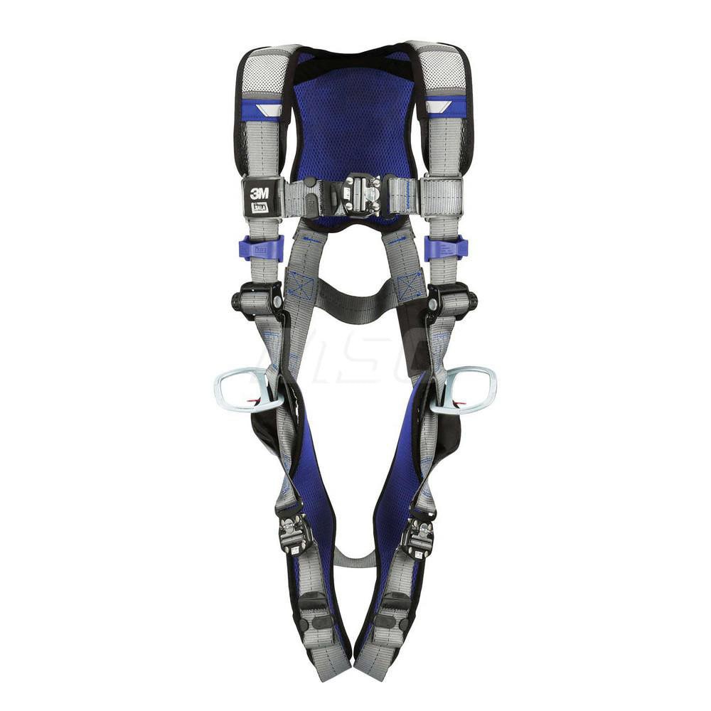 Fall Protection Harnesses: 420 Lb, Vest Style, Size X-Large, For Positioning, Back & Hips