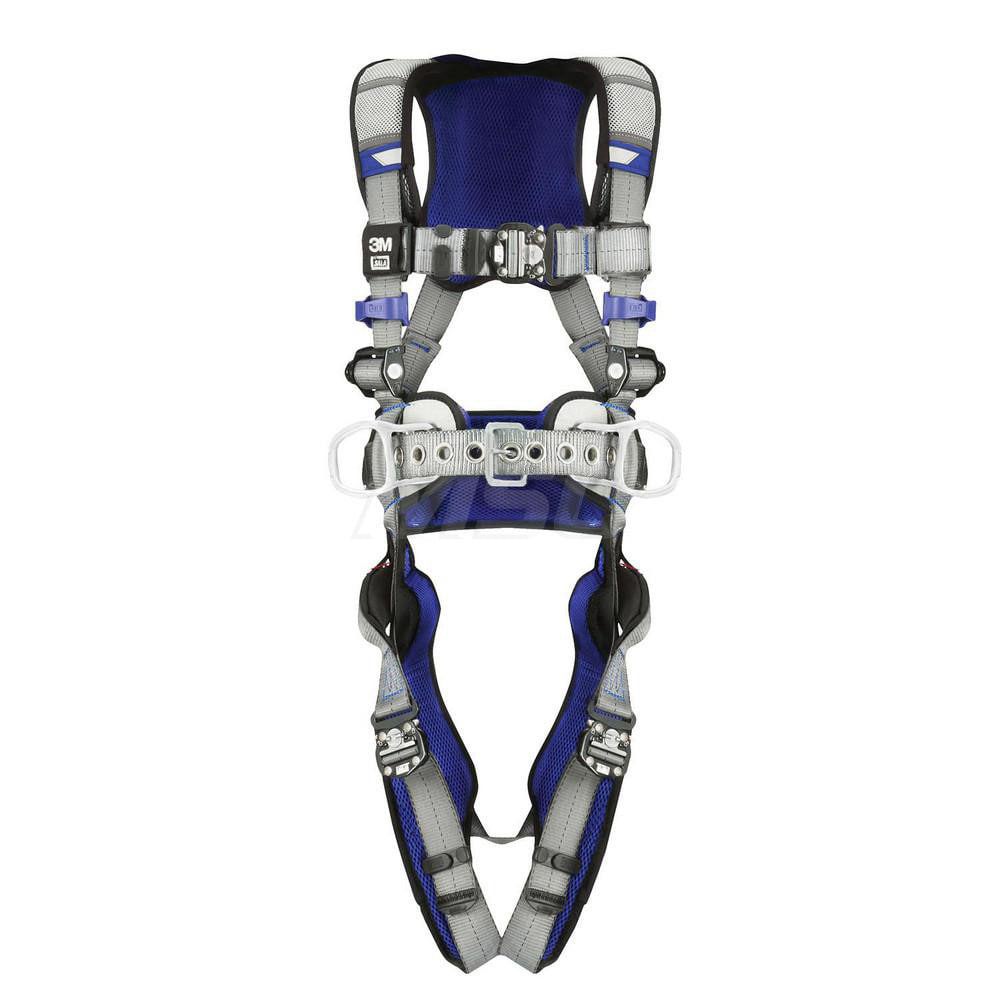 Fall Protection Harnesses: 420 Lb, Construction Style, Size X-Large, For Positioning, Back & Hips