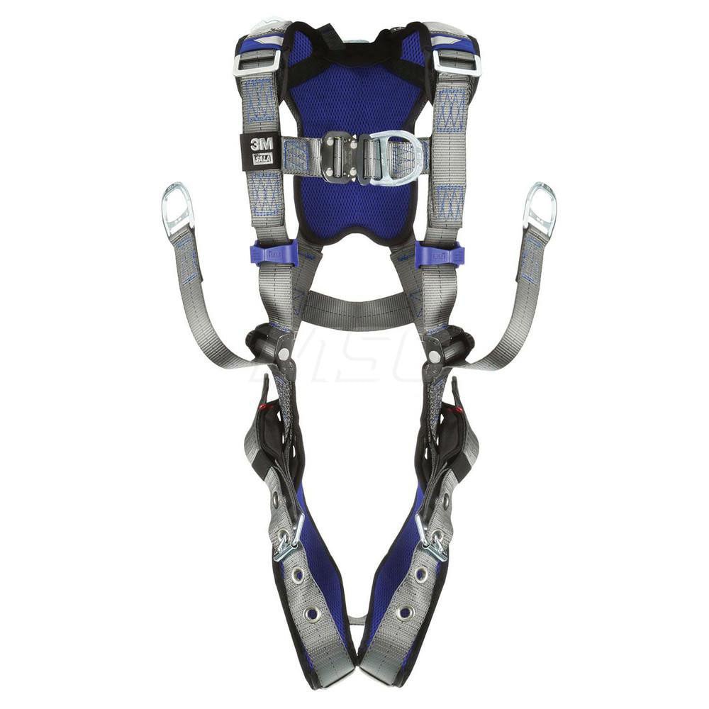 Fall Protection Harnesses: 420 Lb, Comfort Oil & Gas Style, Size 2X-Large, For Climbing & Suspension, Back & Hips