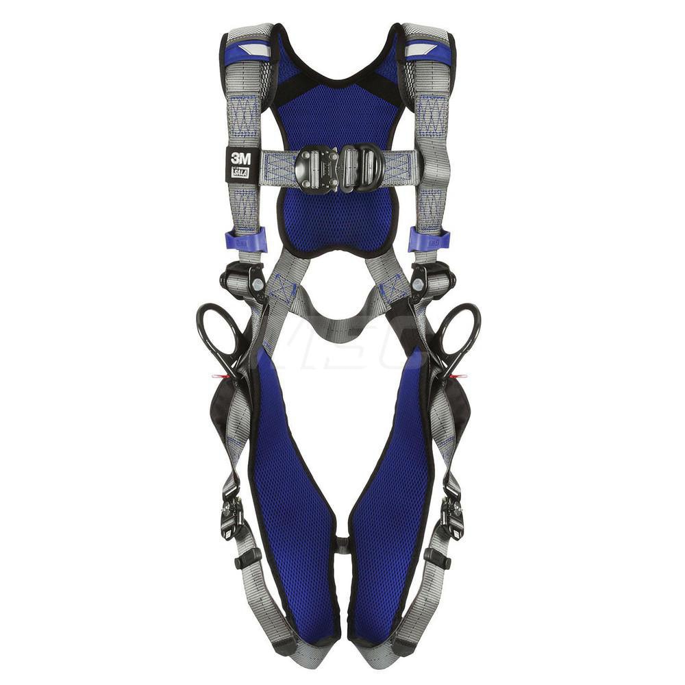 Fall Protection Harnesses: 420 Lb, Size Large, For Climbing & Positioning, Back Front & Hips