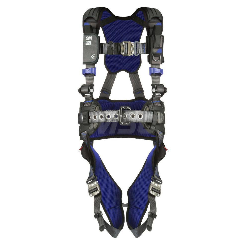 Fall Protection Harnesses: 420 Lb, Construction Style, Size Large, For Construction, Back
