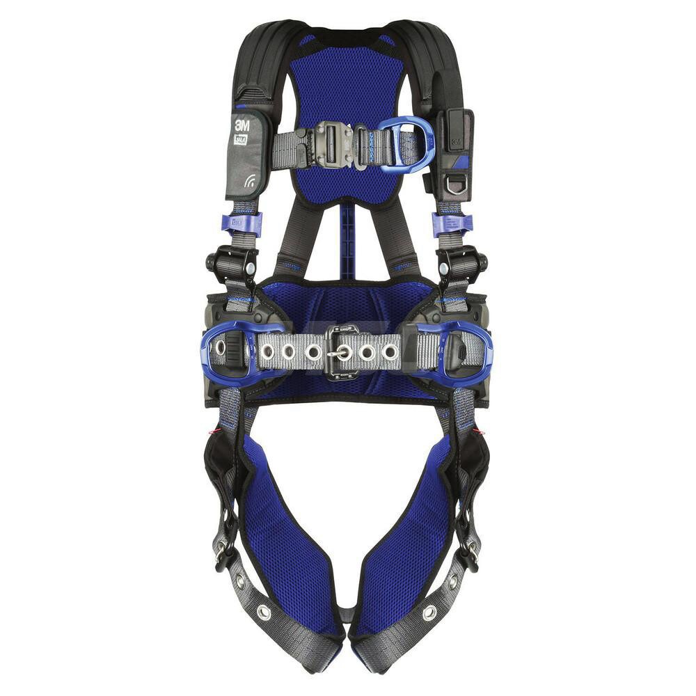 Fall Protection Harnesses: 420 Lb, Construction Style, Size Medium, For Climbing Construction & Positioning, Back Front & Hips
