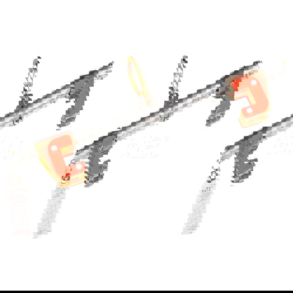 Anchors, Grips & Straps; Load Capacity: 310lb; 141kg ; Material: Zinc-Plated Steel ; Anchor Point Connection Type: D-Ring ; Tensile Strength: 5000lb ; For Use With: 3M DBI-SALA. SecuraSpan I-Beam System ; Standards: OSHA