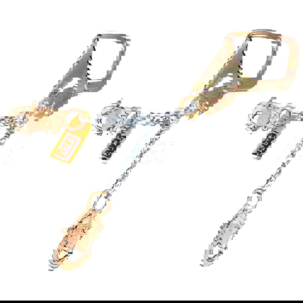 Lanyards & Lifelines; Load Capacity: 310lb; 141kg ; Lifeline Material: Steel ; Capacity (Lb.): 310 ; End Connections: Snap Hook ; Maximum Number Of Users: 1 ; Anchorage Connection: Rebar Hook