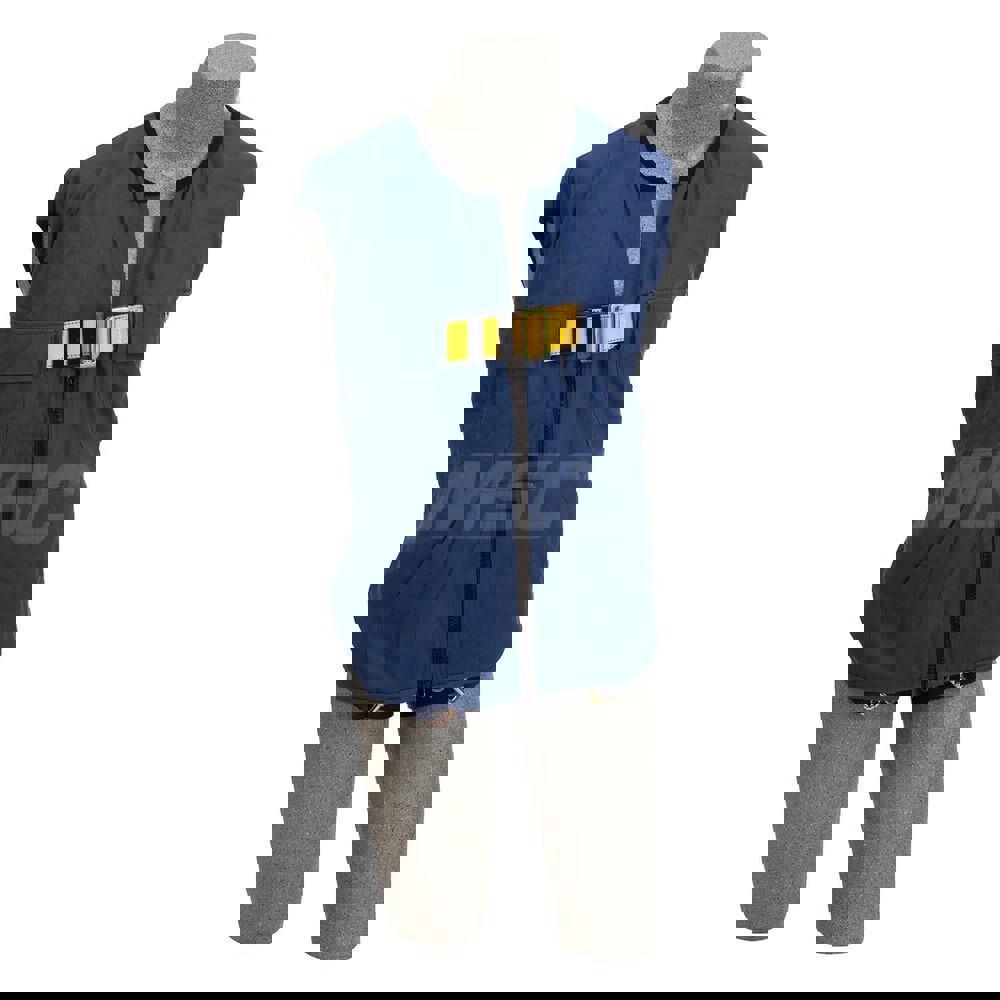 Fall Protection Harnesses: 420 Lb, Vest Style, Size Universal, For General Industry, Polyester, Back