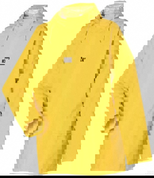 Rain Jacket: Size 2XL, Yellow, Polyester