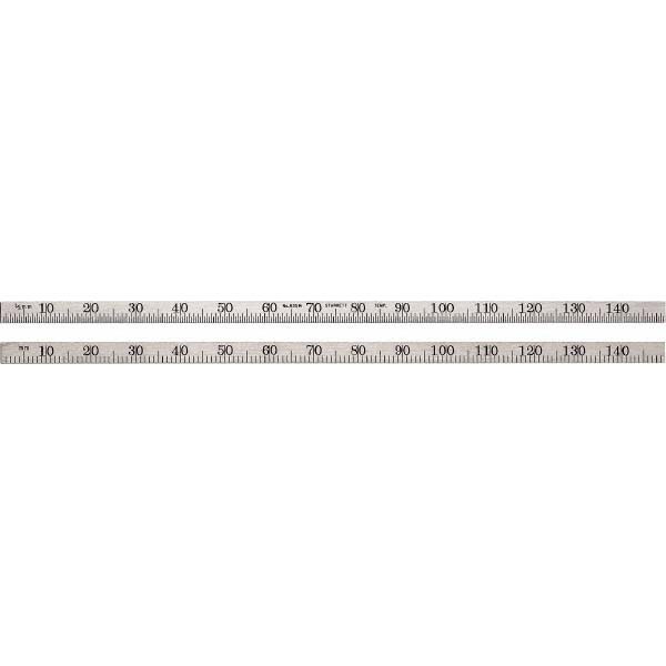 Steel Rule: 150 mm OAL, Metric Graduatio