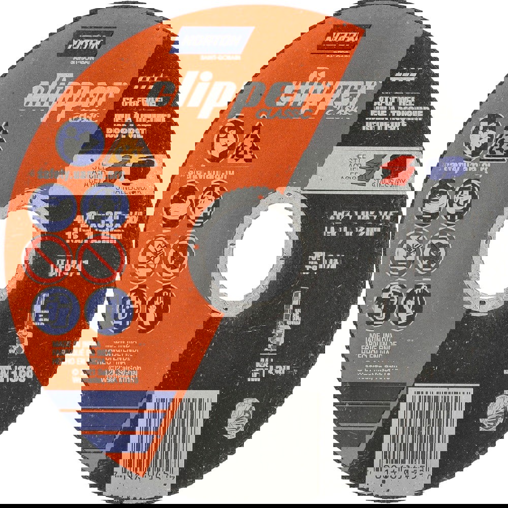 Cutoff Wheels; Wheel Diameter (Inch): 4-1/2 ; Wheel Thickness (Decimal Inch): 0.0450 ; Hole Size (Inch): 7/8 ; Abrasive Material: Aluminum Oxide ; Reinforced: Reinforced ; Bond Type: Resinoid