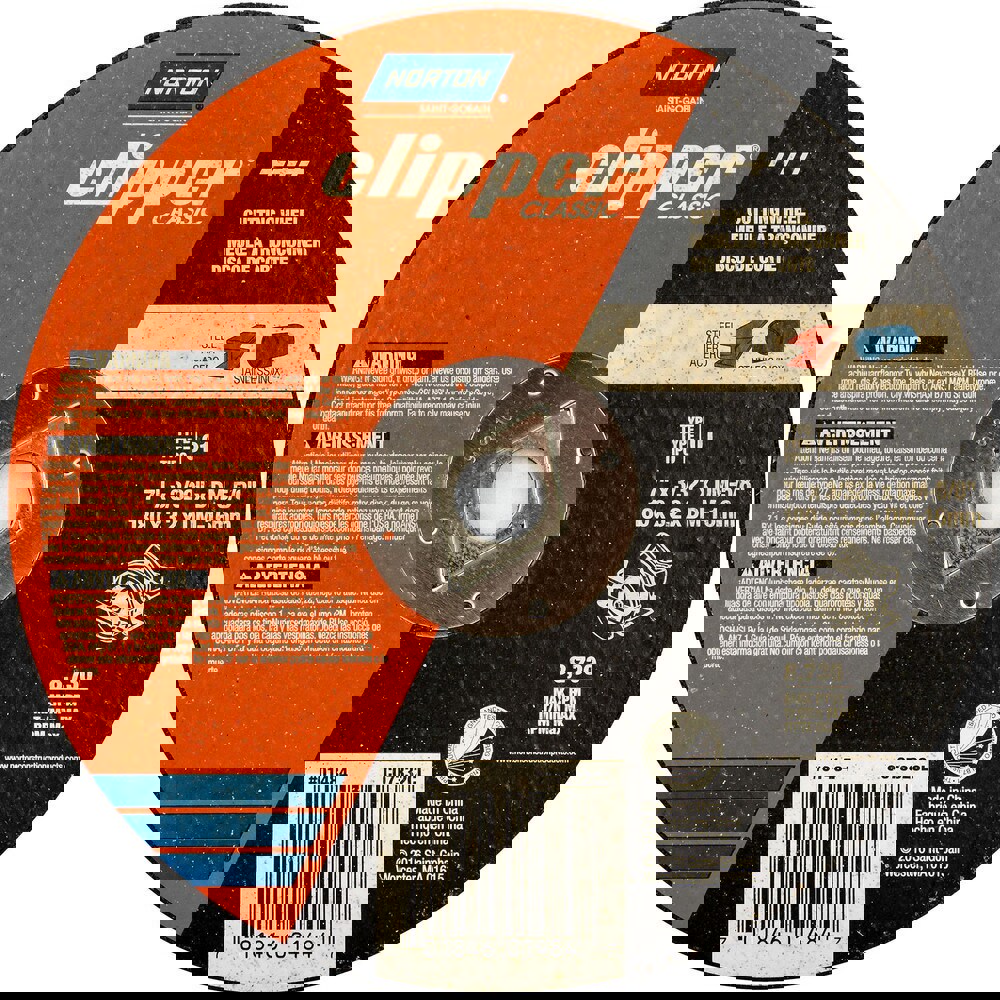 Cutoff Wheels; Wheel Diameter (Inch): 7 ; Wheel Thickness (Inch): 3/32 ; Hole Size (Inch): 5/8 DM ; Abrasive Material: Aluminum Oxide ; Reinforced: Reinforced ; Bond Type: Resinoid