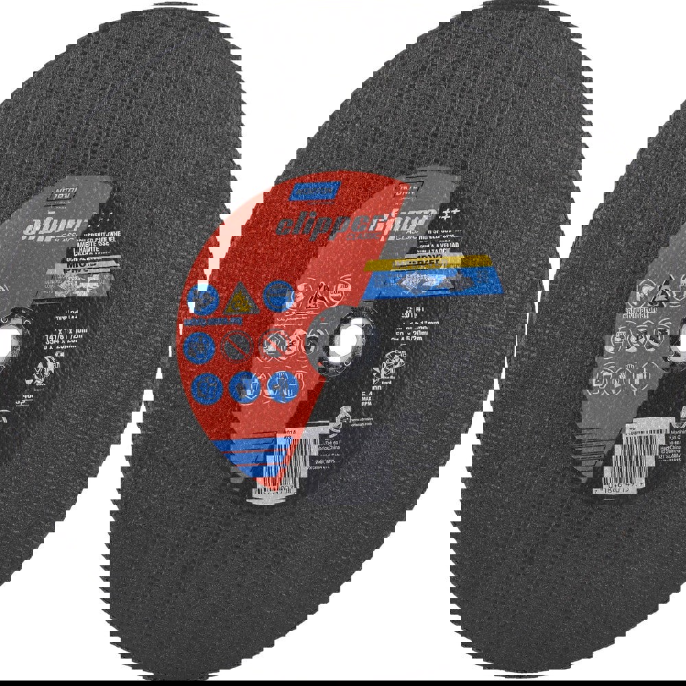 Cutoff Wheels; Wheel Diameter (Inch): 14 ; Wheel Thickness (Inch): 1/8 ; Hole Size (Inch): 1 ; Hole Size: 20.00 ; Abrasive Material: Aluminum Oxide ; Reinforced: Reinforced