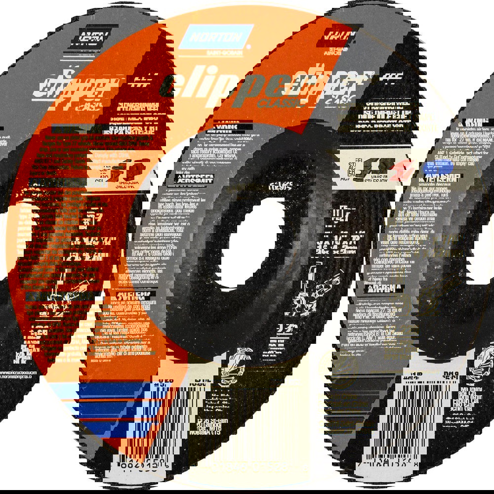 Depressed-Center Wheels; Wheel Diameter (Inch): 5 ; Wheel Thickness (Inch): 1/8 ; Hole Size: 7/8 (Inch); Wheel Type: Type 27 ; Abrasive Material: Aluminum Oxide ; Connector Type: Arbor