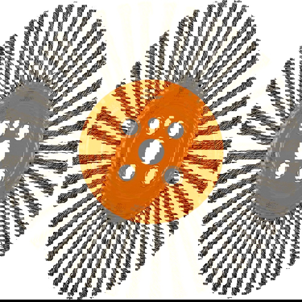 Wheel Brushes; Mount Type: Arbor Hole ; Outside Diameter (Inch): 12 ; Fill Material: Carbon Steel ; Maximum Rpm: 4500 ; UNSPSC Code: 31191521
