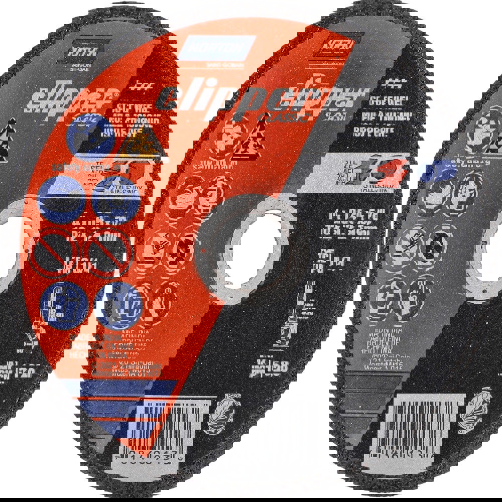 Cutoff Wheels; Wheel Diameter (Inch): 4-1/2 ; Wheel Thickness (Decimal Inch): 0.0450 ; Hole Size (Inch): 5/8 ; Abrasive Material: Aluminum Oxide ; Reinforced: Reinforced ; Bond Type: Resinoid