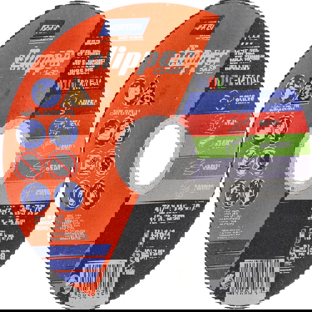 Cutoff Wheels; Wheel Diameter (Inch): 4 ; Wheel Thickness (Decimal Inch): 0.0450 ; Hole Size (Inch): 7/8 ; Abrasive Material: Aluminum Oxide ; Reinforced: Reinforced ; Bond Type: Resinoid