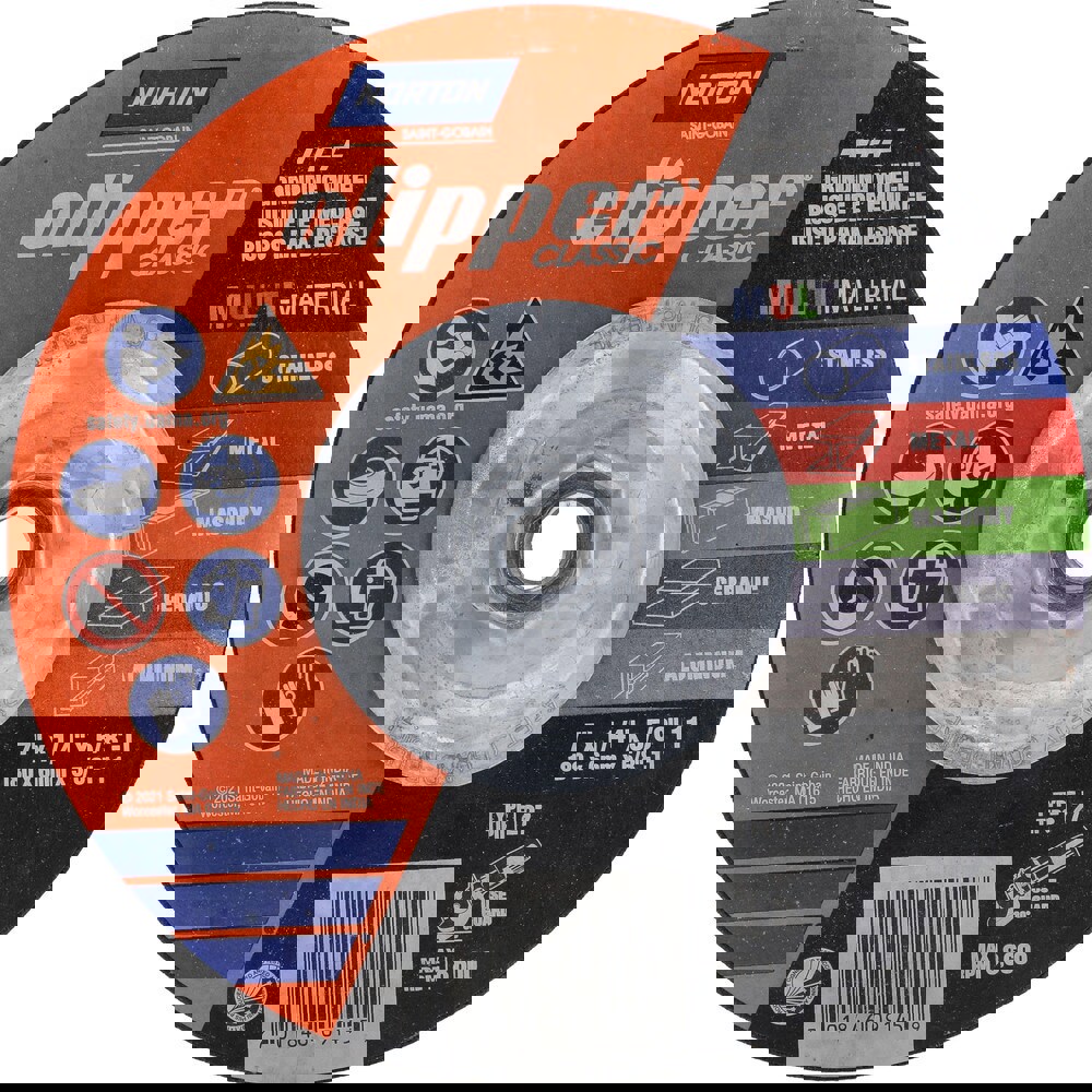 Depressed-Center Wheels; Wheel Diameter (Inch): 7 ; Wheel Thickness (Inch): 1/4 ; Hole Size: 7/8 (Inch); Wheel Type: Type 27 ; Abrasive Material: Aluminum Oxide; Silicon Carbide ; Maximum Rpm: 8600