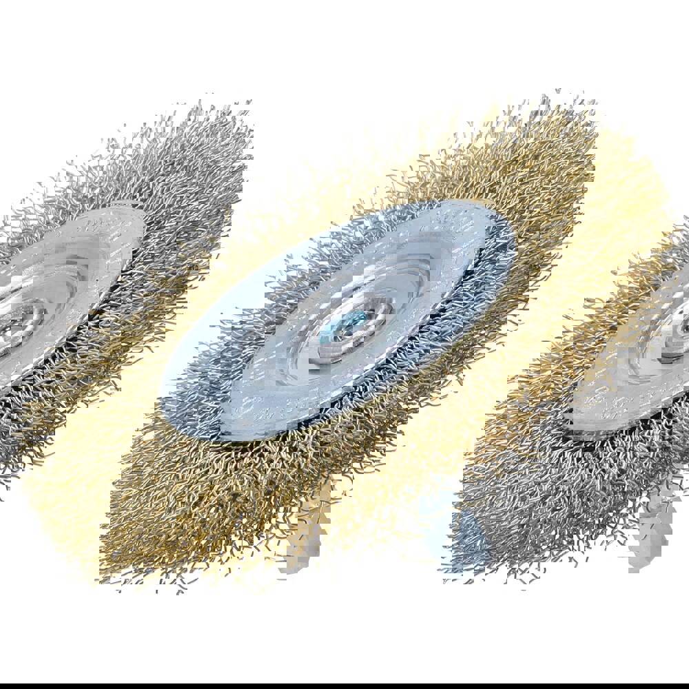 Wheel Brushes; Mount Type: Shank ; Outside Diameter (Inch): 3 ; Shank Diameter (Inch): 1/4 ; Fill Material: Carbon Steel ; Maximum Rpm: 4500 ; UNSPSC Code: 31191521