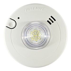 120V AC/DC PHOTO SMOKE ALRM W/ LED