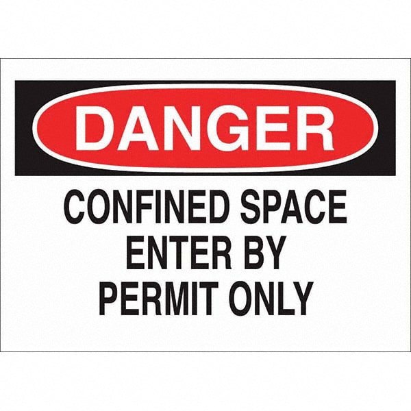 Warning & Safety Reminder Sign: Rectangle, 