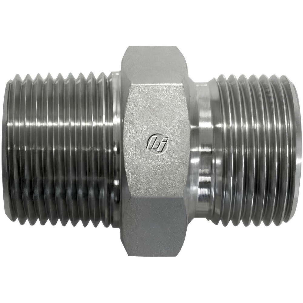 Metal Flared Tube Fittings; Material: Steel ; Thread Size: 3/8-18 x 3/8-19 ; End Connection: Male ; Minimum Working Temperature (Deg C): -53 ; Minimum Working Temperature (Deg F): -65 ; Maximum Working Temperature (F): 500