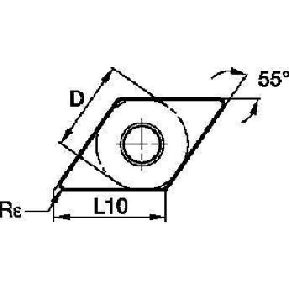 Turning Insert: DNMG332MV KCP25C, Carbide