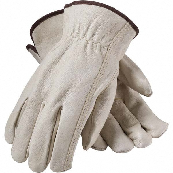 General Purpose Work Gloves: Medium, Pigskin Leather