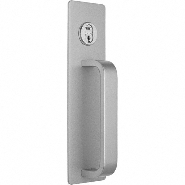 Aluminum Finish, Steel Thumb Piece/Pull Trim