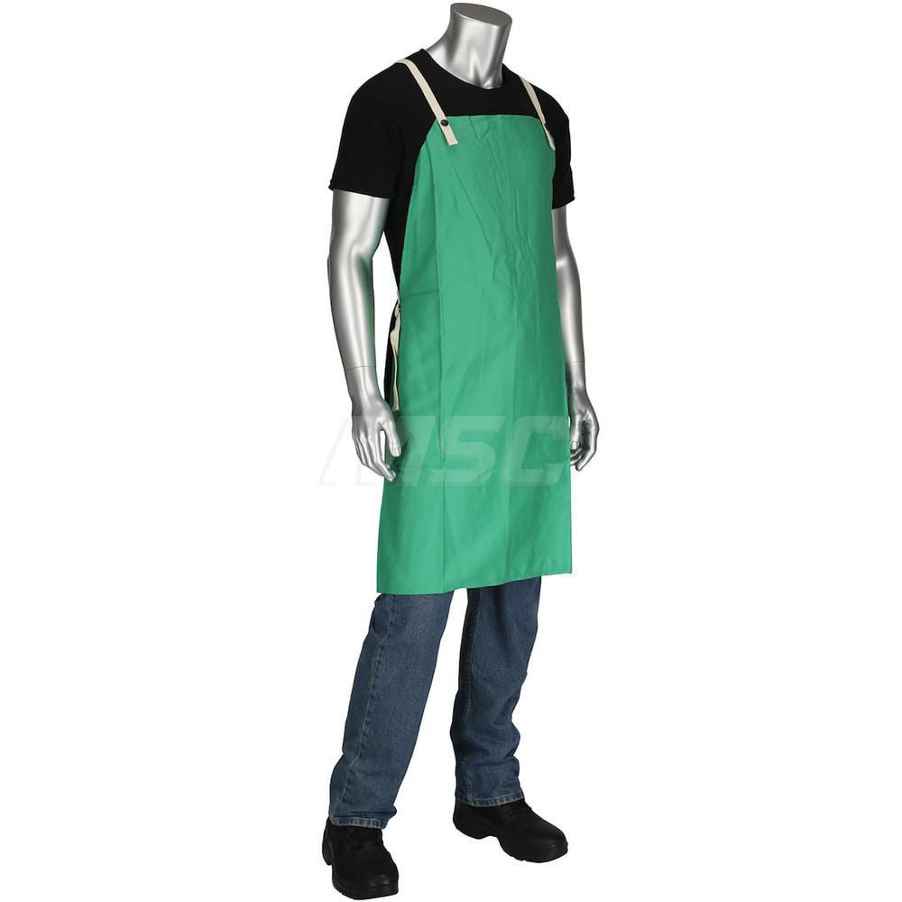Bib Apron: Flame-Resistant, 9 oz, Cotton Twill, 36