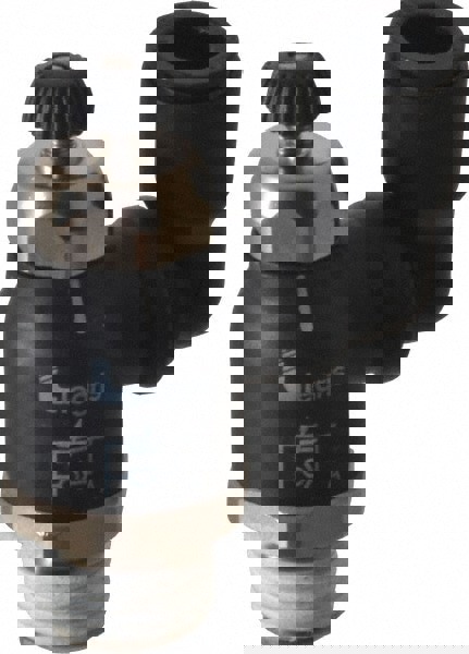 Air Flow Control Valve: Compact Swivel Outlet Flow Control, Tube x NPT, 3/8