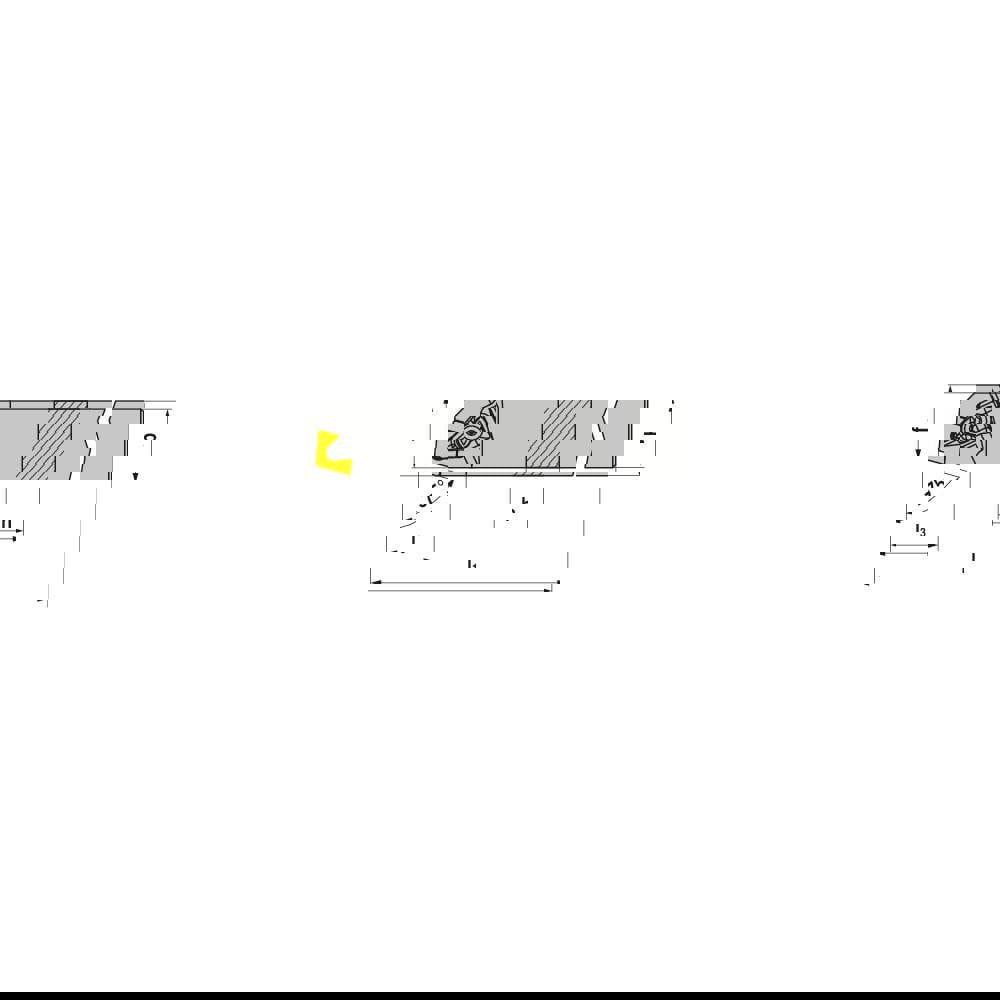 Indexable Turning Toolholders; Toolholder Style: DCBNR ; Lead Angle: 75.000 ; Insert Holding Method: Wedge ; Shank Width (mm): 25.00 ; Shank Height (mm): 25.00 ; Overall Length (mm): 150.0000