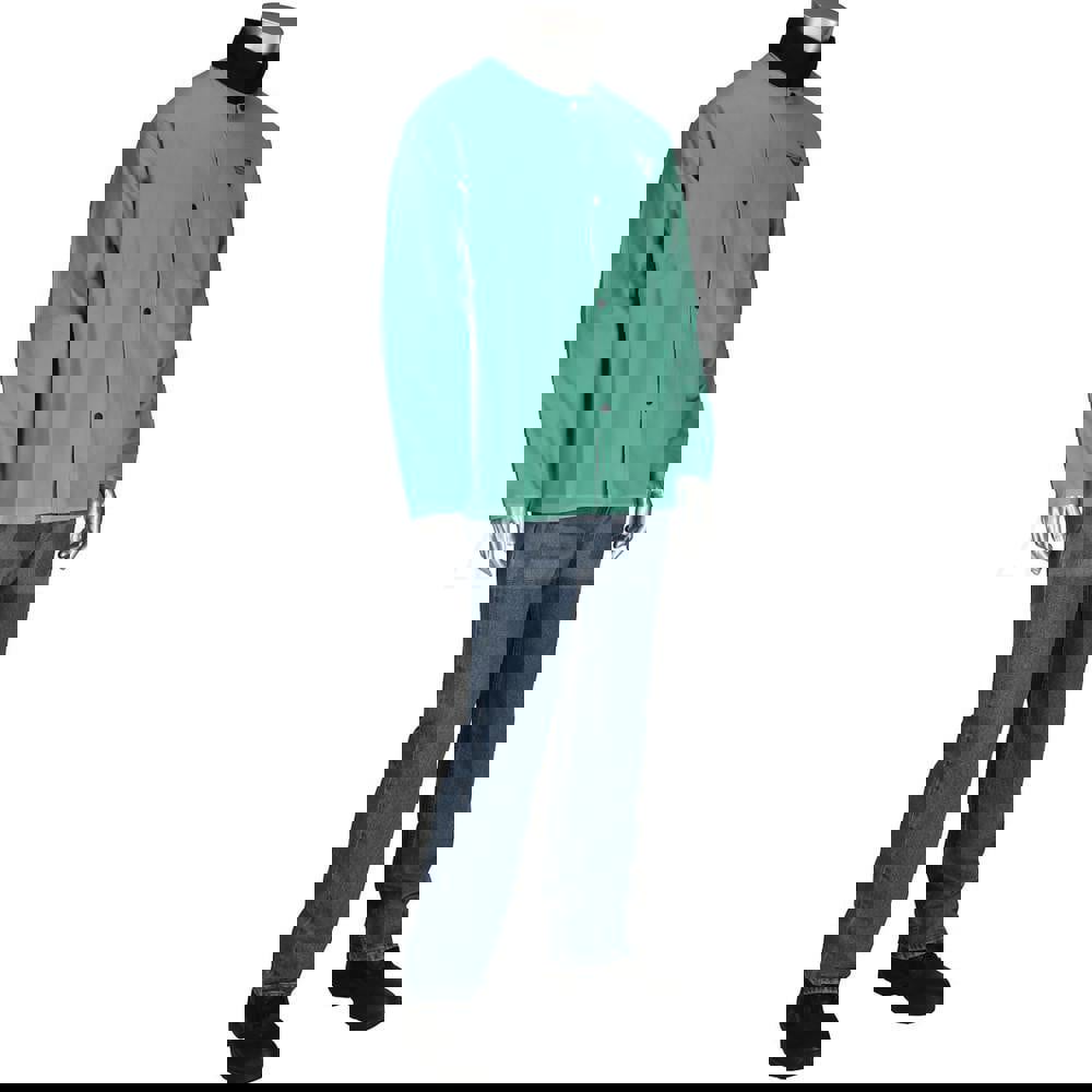 Jacket: Flame-Resistant & Welding, Size 4X-Large, Sateen Cotton