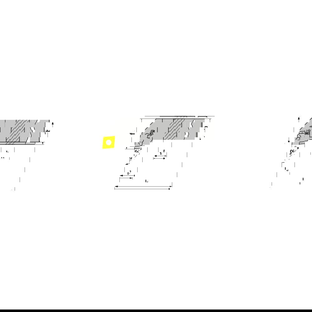 Indexable Turning Toolholders; Toolholder Style: PCLNR ; Lead Angle: 95.000 ; Insert Holding Method: Lever ; Shank Width (mm): 16.00 ; Shank Height (mm): 16.00 ; Overall Length (mm): 100.0000