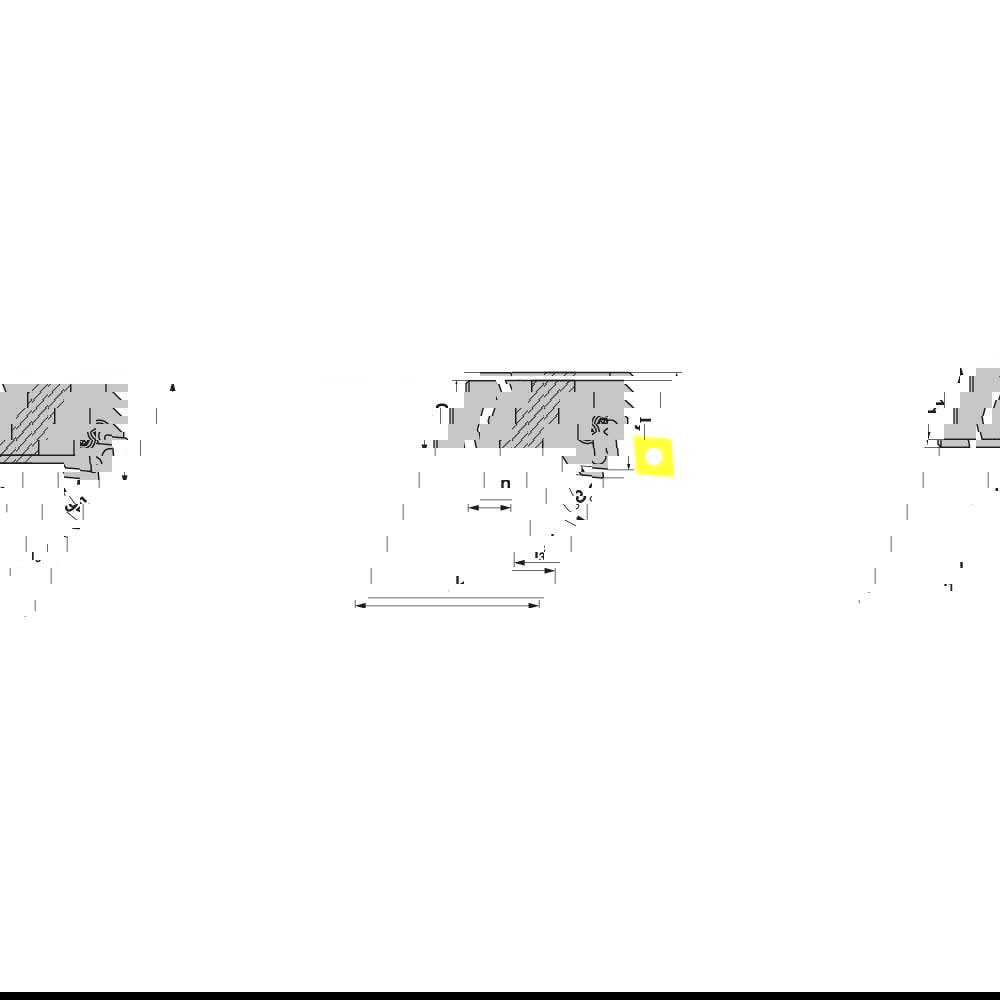 Indexable Turning Toolholders; Toolholder Style: PCLNL ; Lead Angle: 95.000 ; Insert Holding Method: Lever ; Shank Width (mm): 16.00 ; Shank Height (mm): 16.00 ; Overall Length (mm): 100.0000