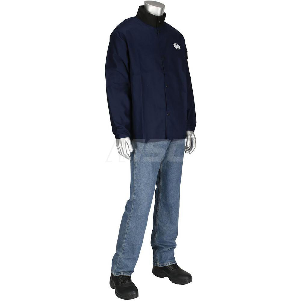 Jacket: Flame-Resistant & Welding, Size 2X-Large, Sateen Cotton
