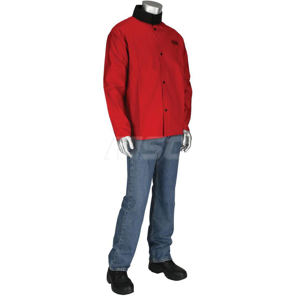 Jacket: Flame-Resistant & Welding, Size 2X-Large, Sateen Cotton