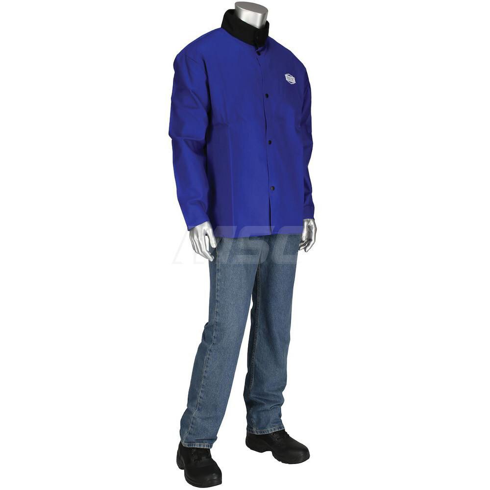 Jacket: Flame-Resistant & Welding, Size 3X-Large, Sateen Cotton