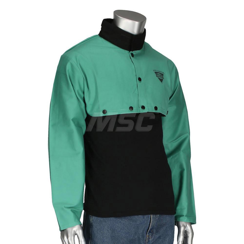 Bibs & Cape Sleeves; Chest Size: 23.5 in ; Closure Type: Snaps ; Flame Resistant: Yes ; Material Weight: 9oz ; Standards: ASTM D6413